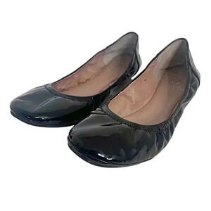 Vince Camuto Black Patent Leather Ballet Flats Women's Size 8.5 Balletcore